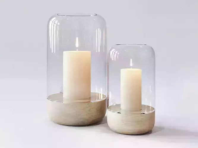 ROWEN and WREN Cove Hurricane Lamp 3D model