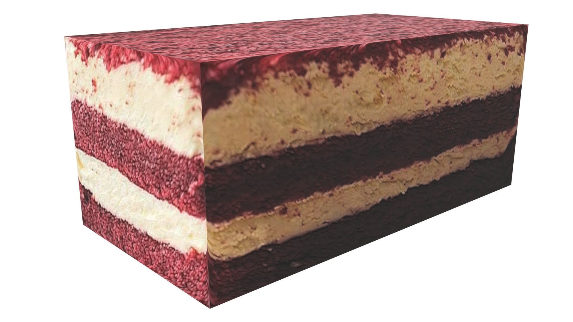 Red Cake 3D model_9