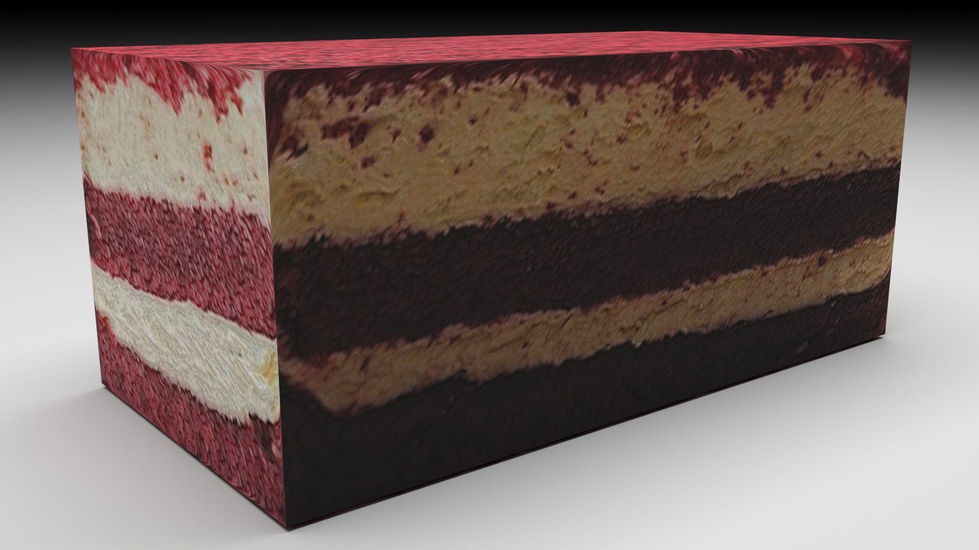 Red Cake 3D model_4