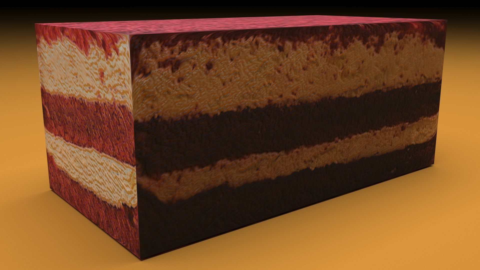 Red Cake 3D model_5