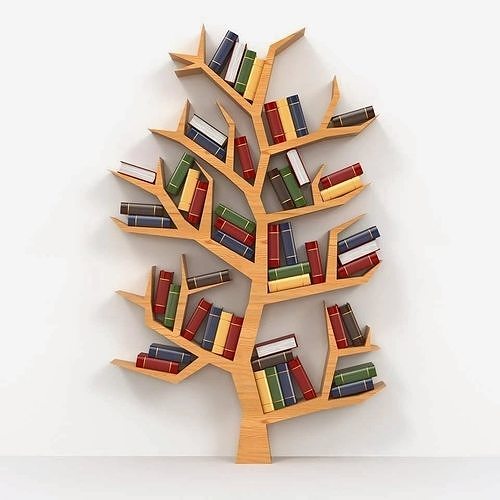 Bookshelves - dxf file - laser cut - plasma cut  3D model