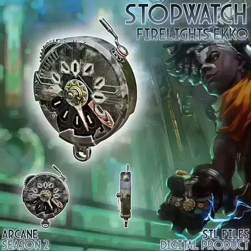 Ekko Stopwatch Arcane League Of Legends  3D print model