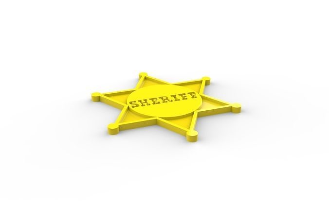 Sheriff star Free 3D print model