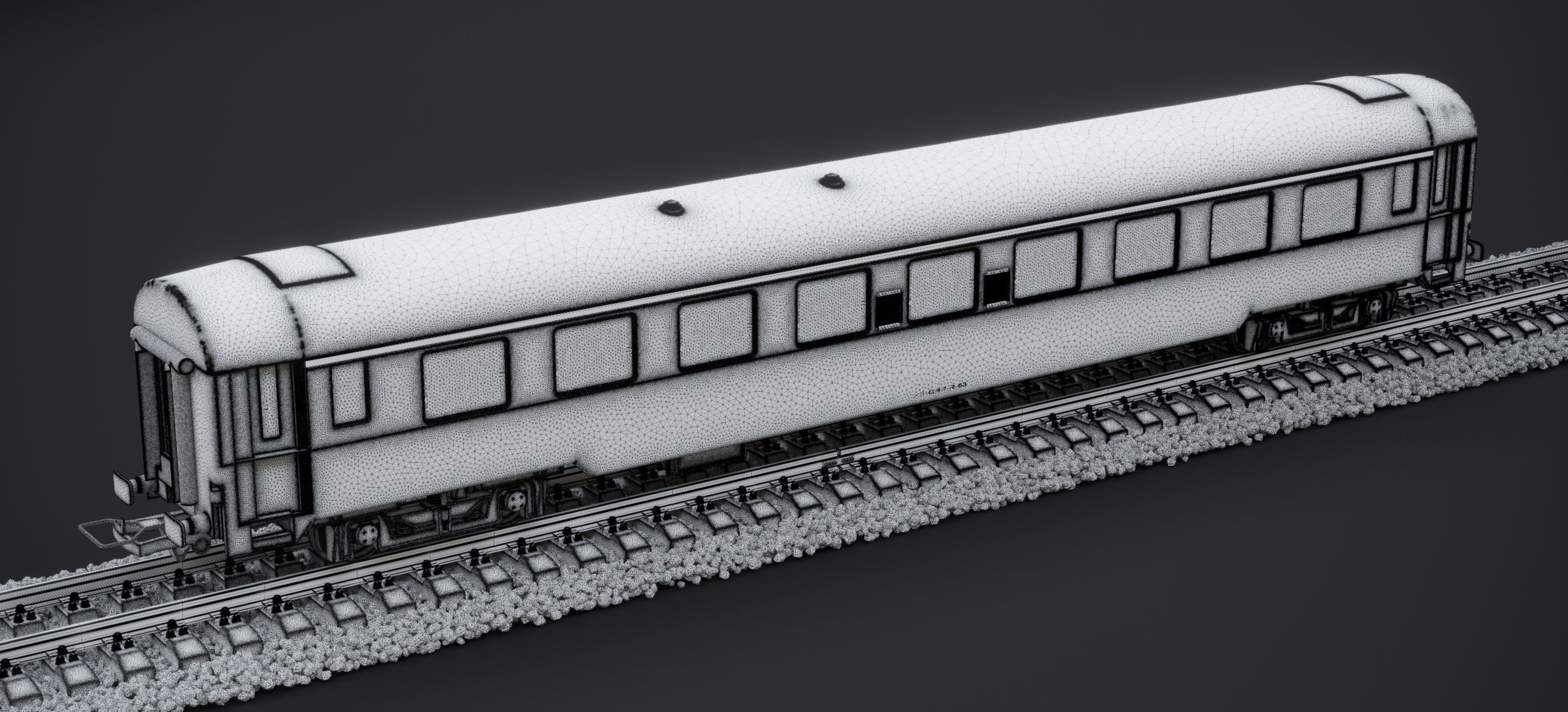 DB NAVY BLUE COACH KE-GPR-R-63 2023 3D model_13