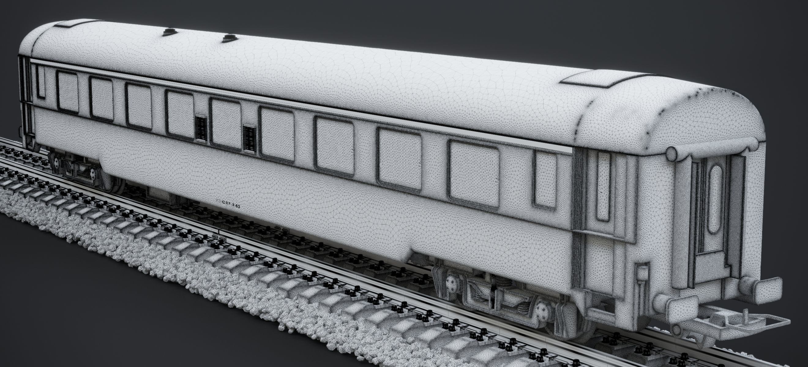 DB NAVY BLUE COACH KE-GPR-R-63 2023 3D model_14