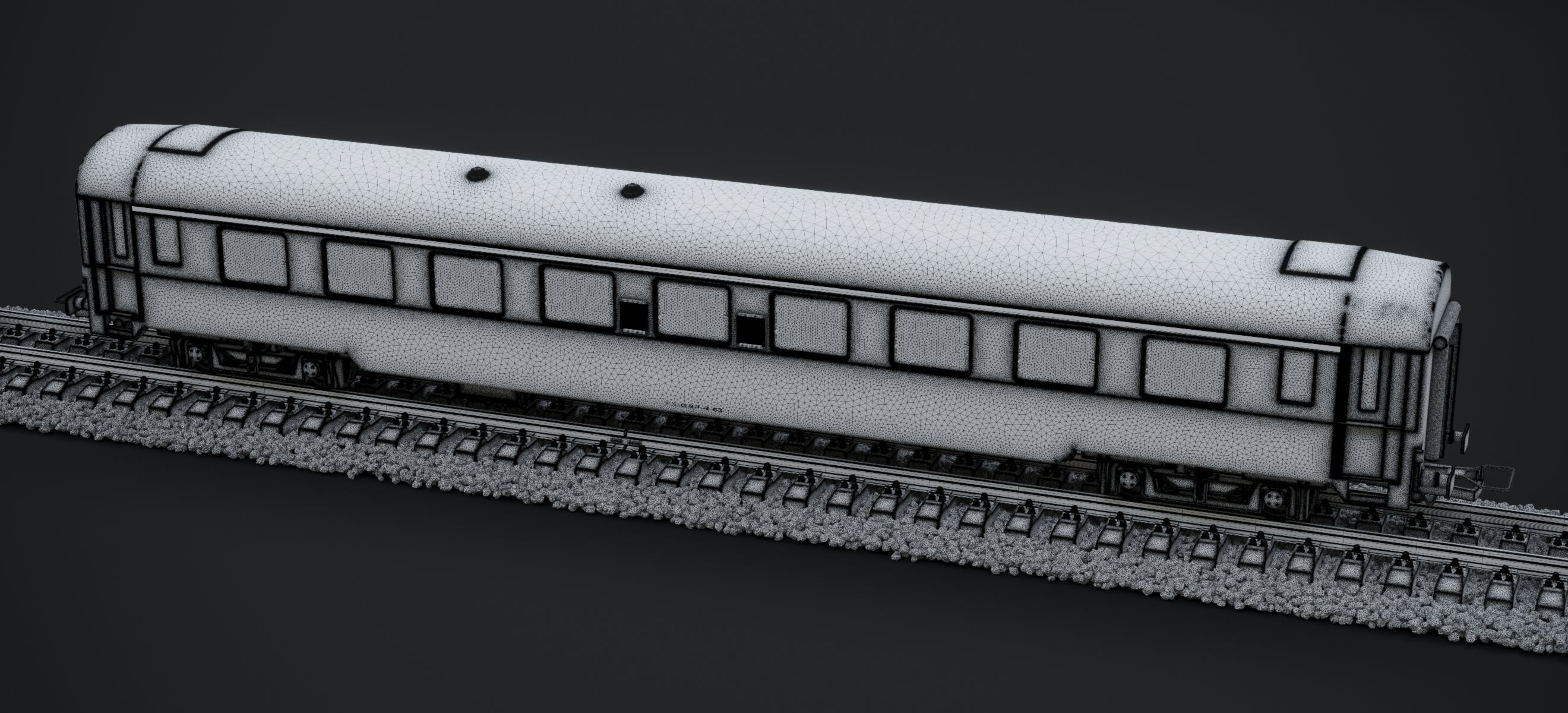 DB NAVY BLUE COACH KE-GPR-R-63 2023 3D model_12