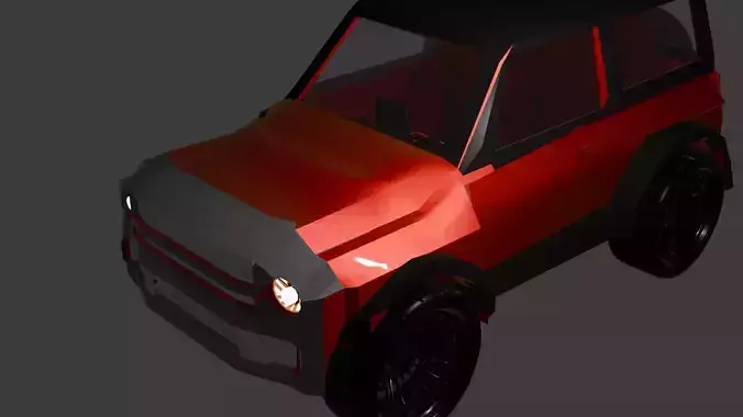  FORD BRONCO suv Low-poly 3D model