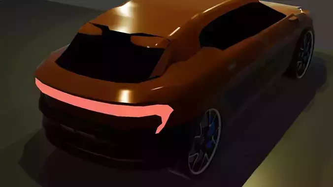 Electric two-toned color SUV  