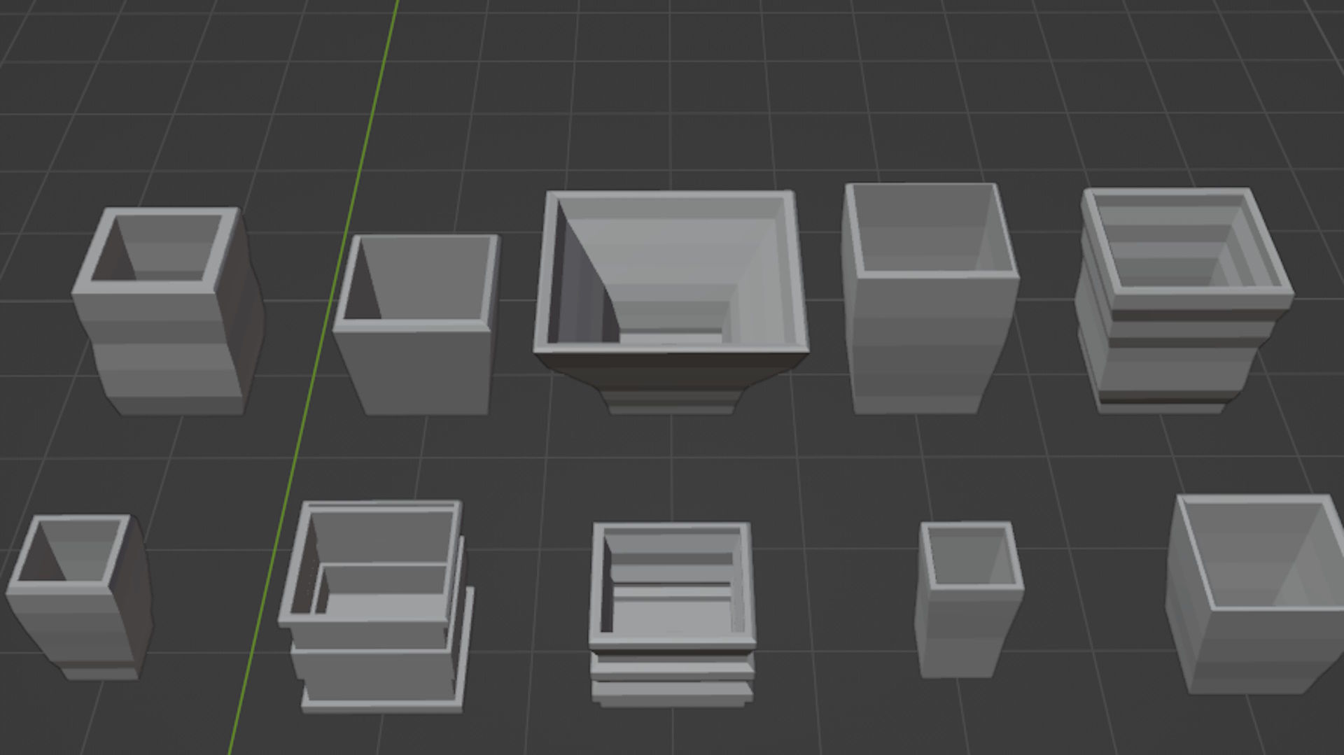 Garden Pot Pack 1 Free 3D model_13