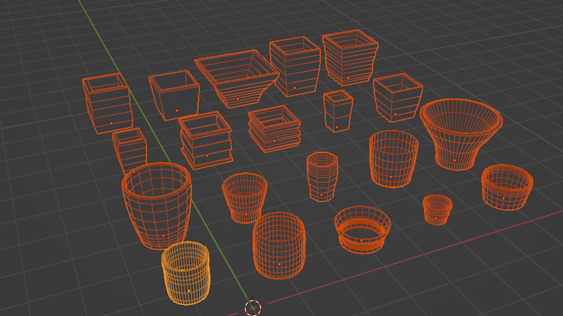 Garden Pot Pack 1 Free 3D model_8