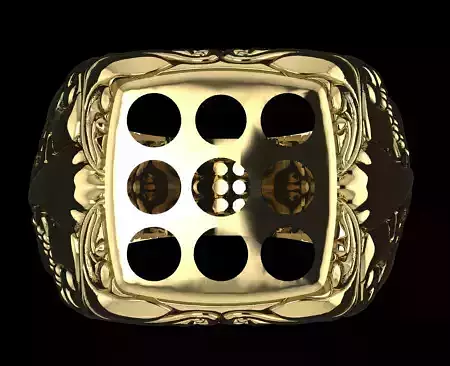 Navratna Ganesh ring