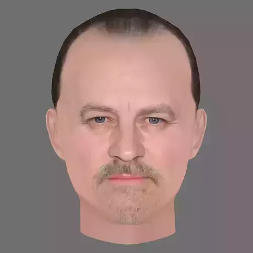 Tim McInnerny Head - Low poly head for game