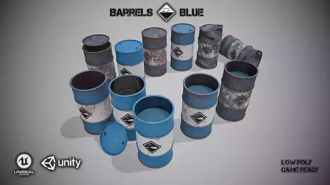 Barrels blue set