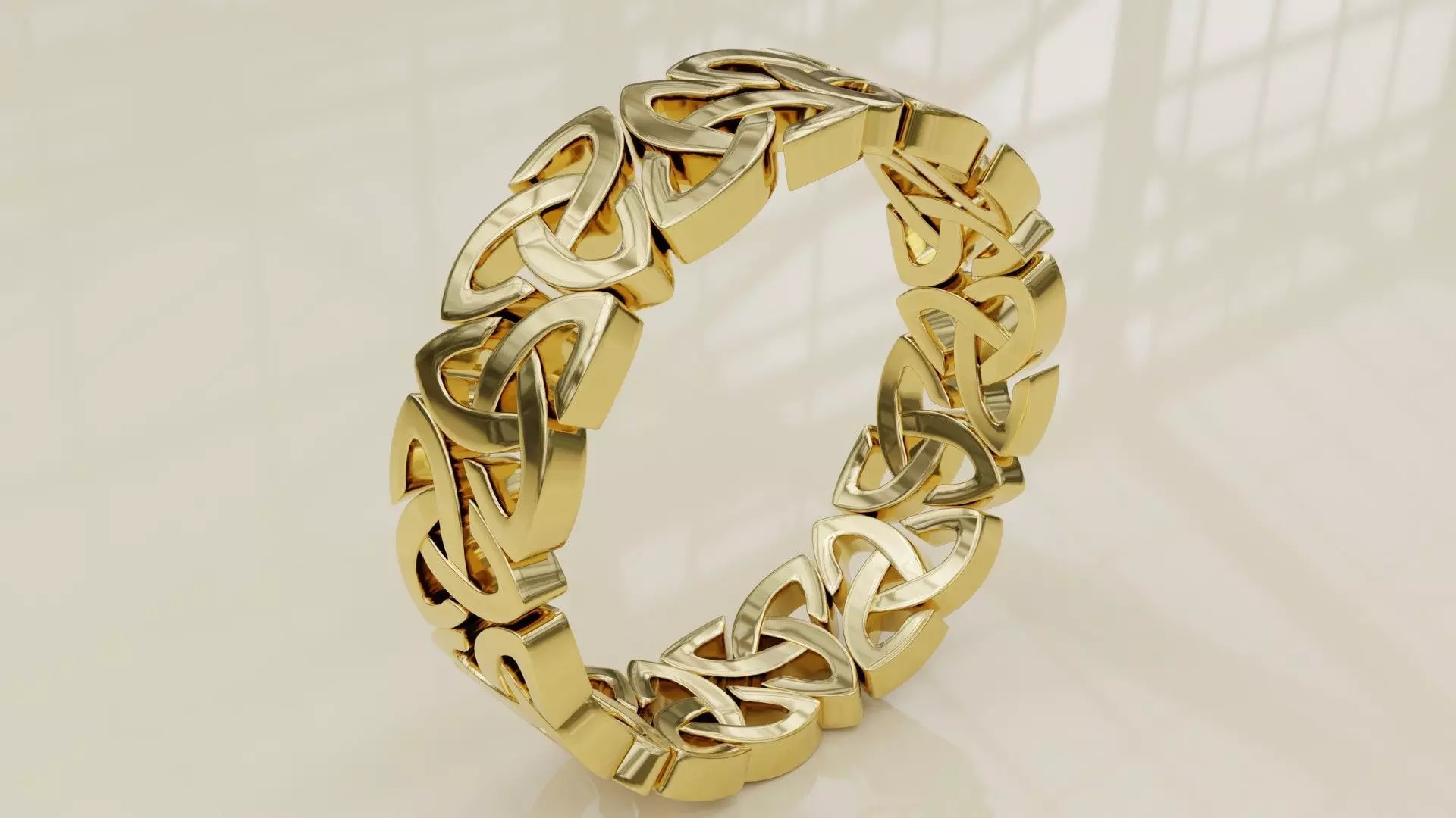 Gold Ring 3D print model_0