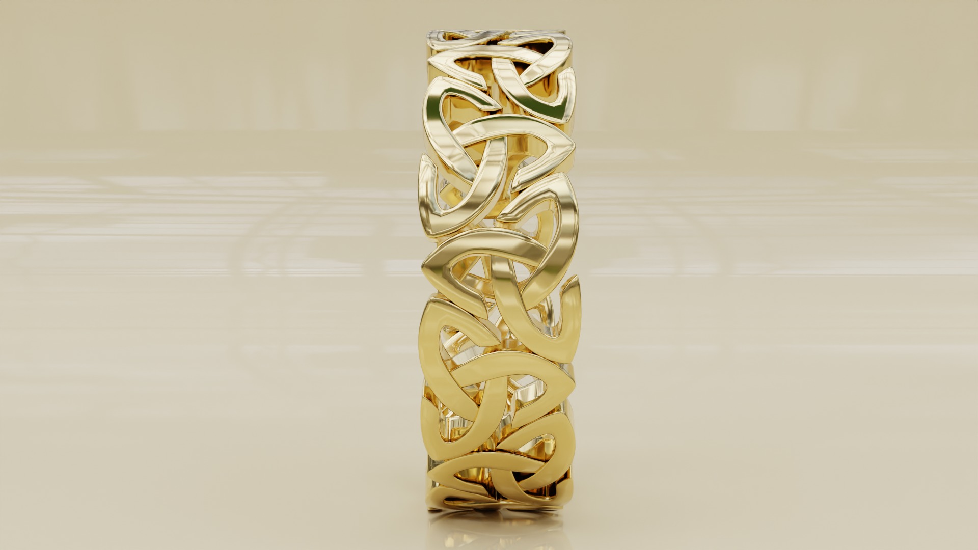 Gold Ring 3D print model_4