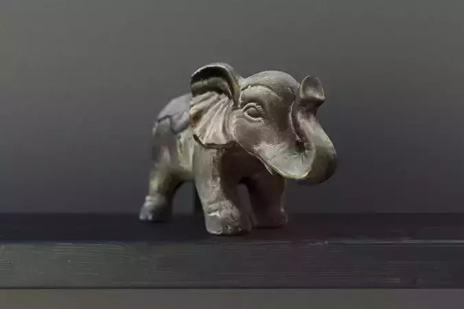 Realistic Elephant Statue