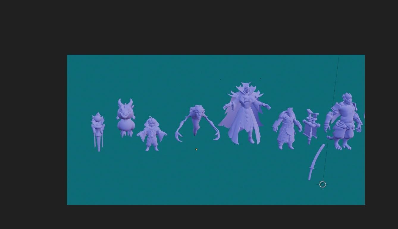 25 3D figures for printing Dota 3D print model_1