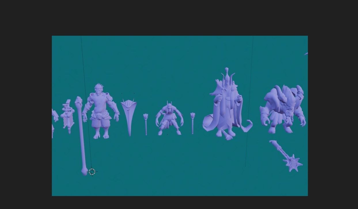 25 3D figures for printing Dota 3D print model_2