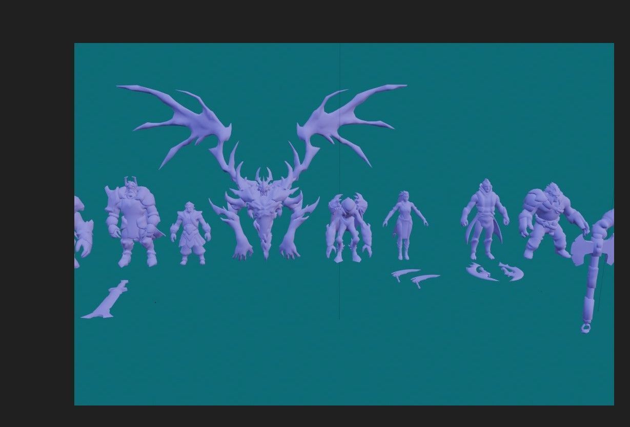 25 3D figures for printing Dota 3D print model_3