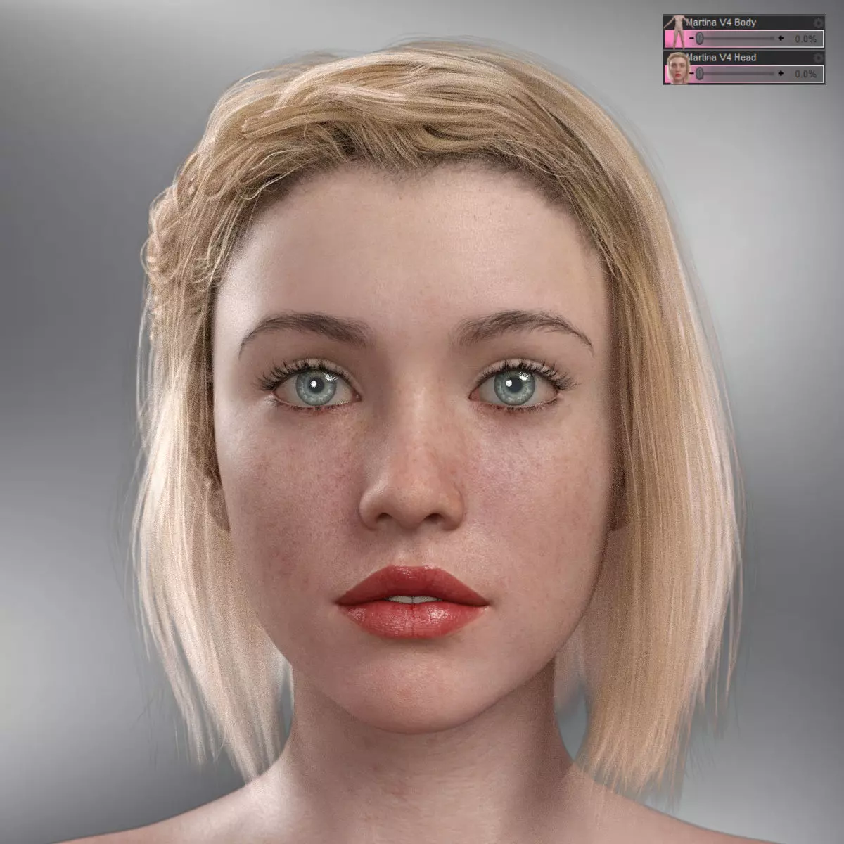 Martina V4 High Quality Textures for G8 Female 3D model
