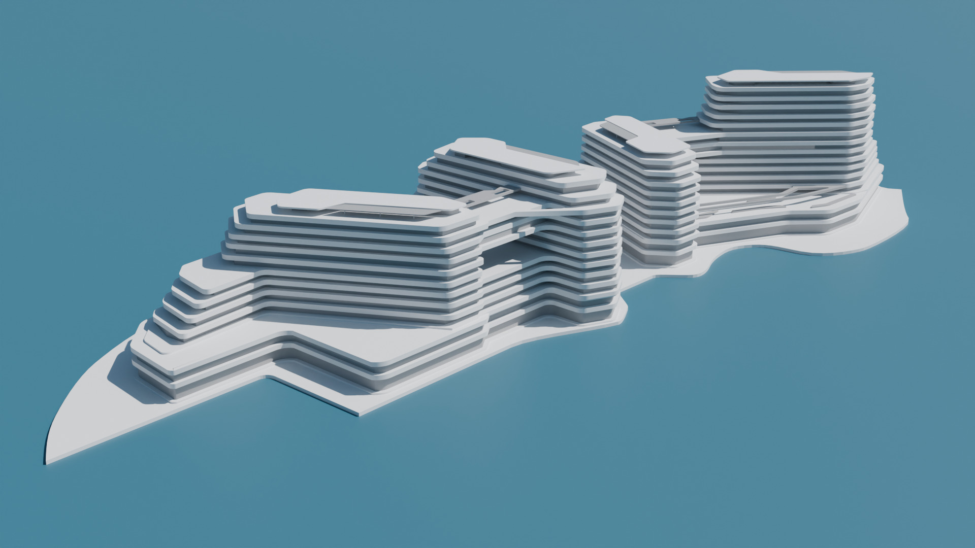 Quattro Del Mar - Low-poly 3D model 3D model_3