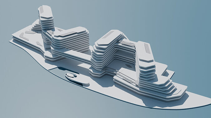 Quattro Del Mar - Low-poly 3D model 3D model
