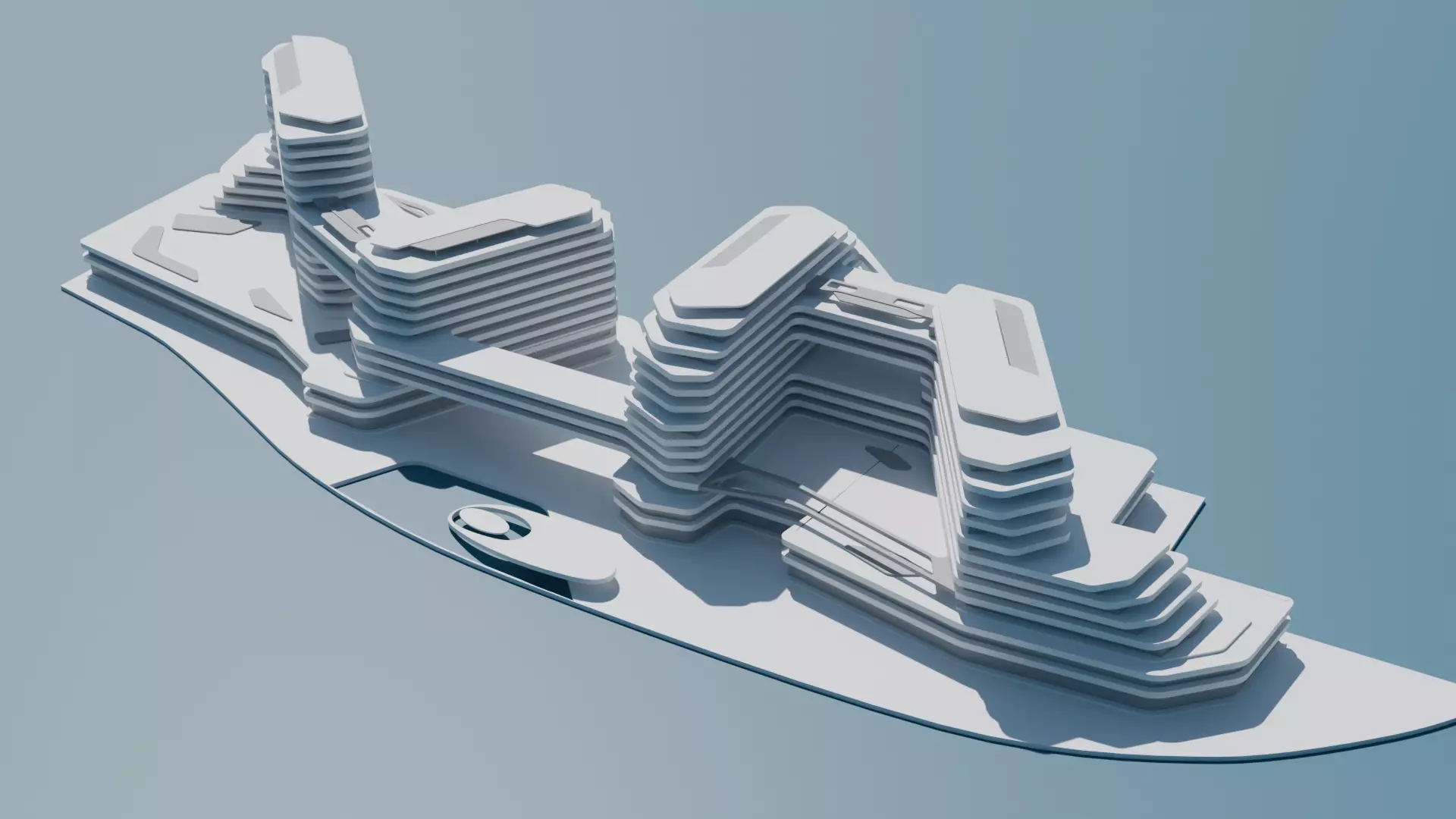 Quattro Del Mar - Low-poly 3D model 3D model_0