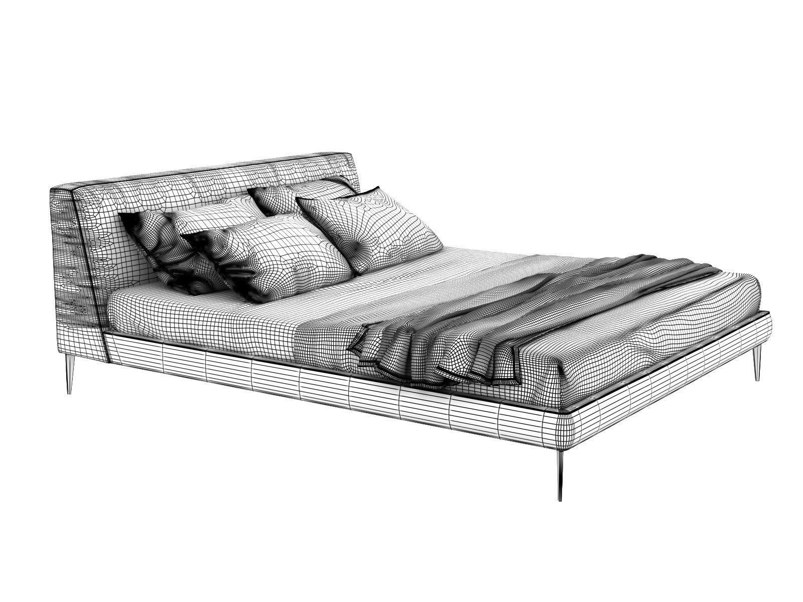 Gibson Bed 3D model_3