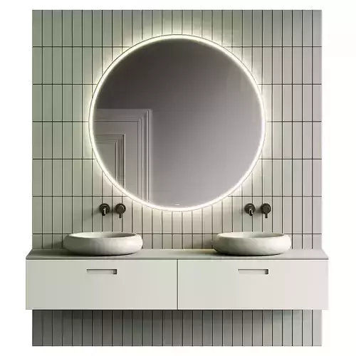 Inbani Ease Vanity Unit Set 2 3D model
