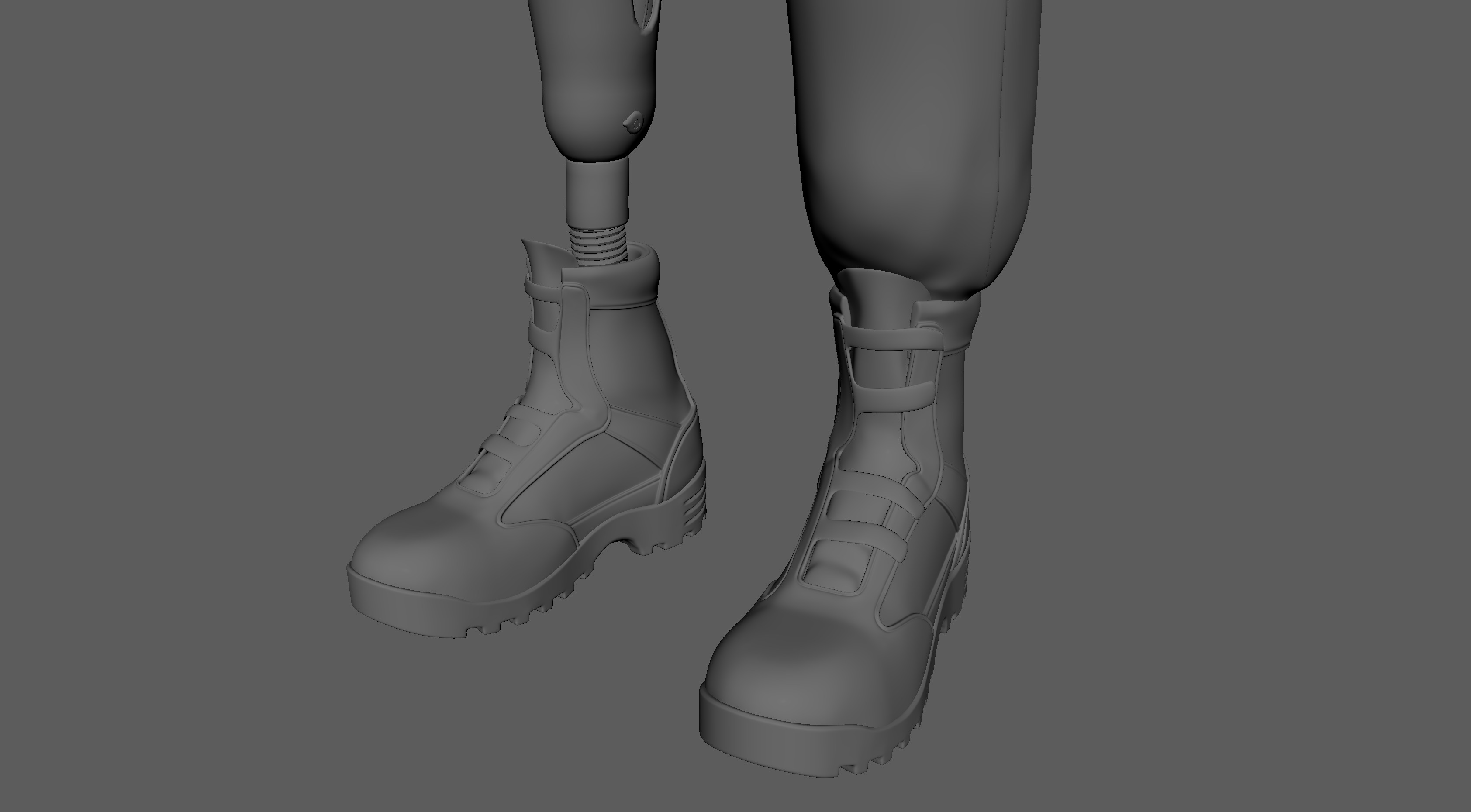 3D Semi-Realistic Fighter Character With Rig Low-poly 3D model_21