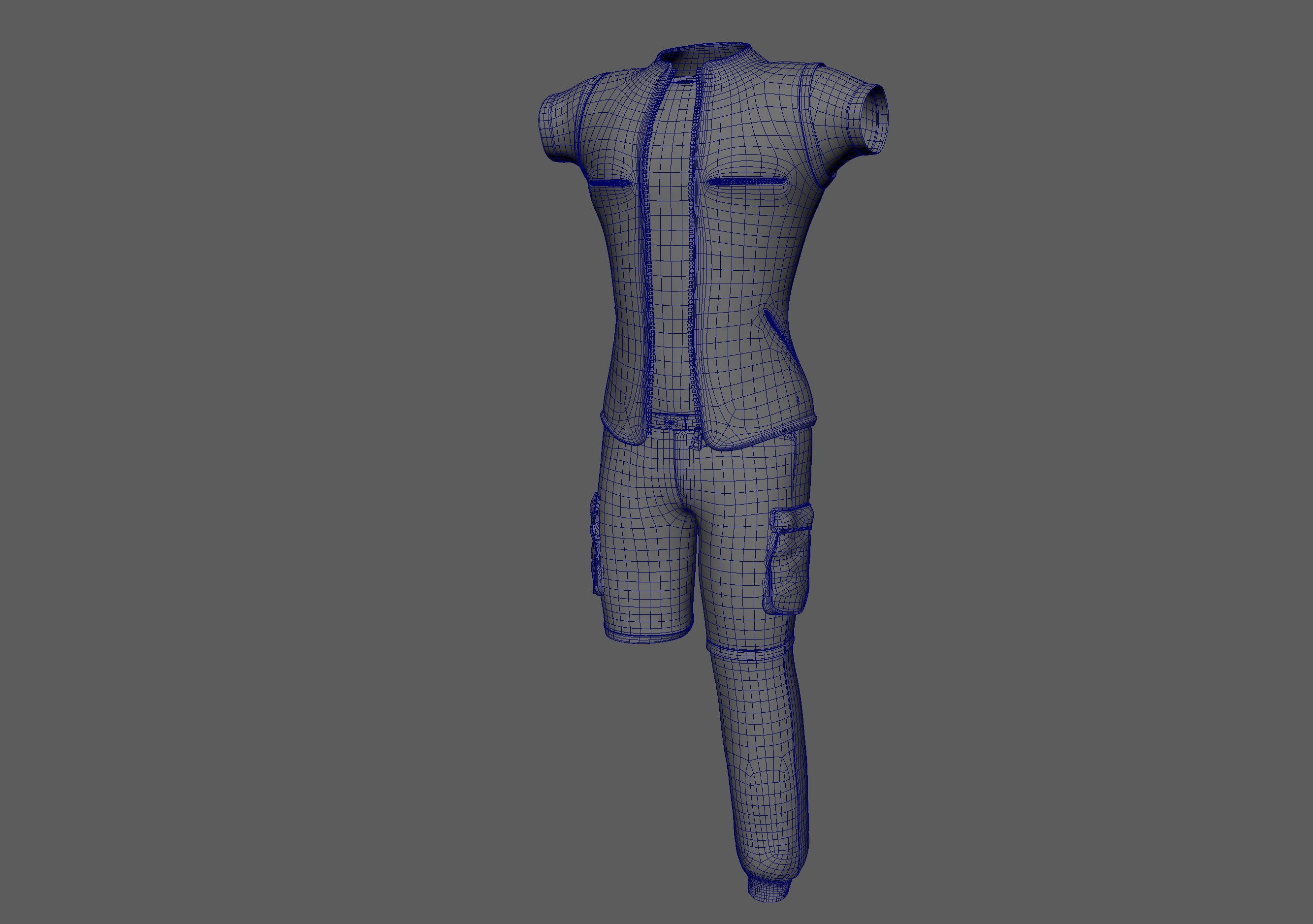 3D Semi-Realistic Fighter Character With Rig Low-poly 3D model_20