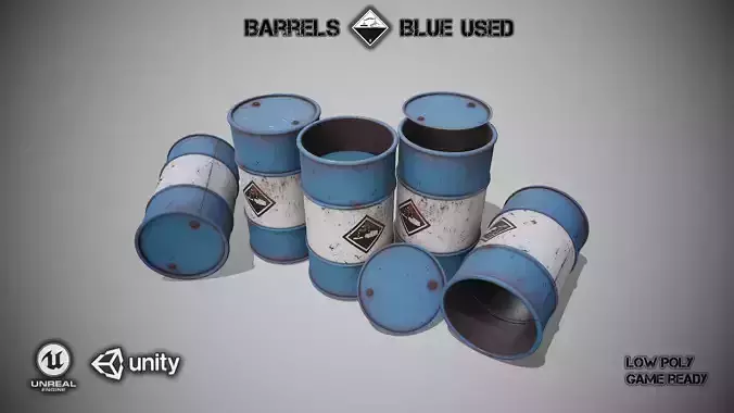 Barrels blue used