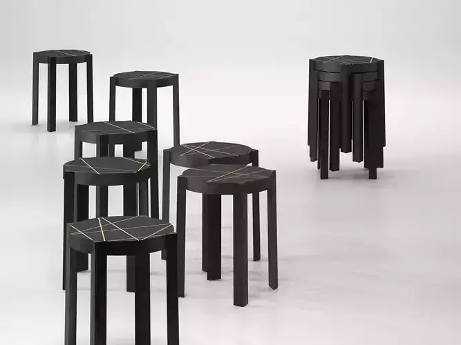 Cats Stools 3D model