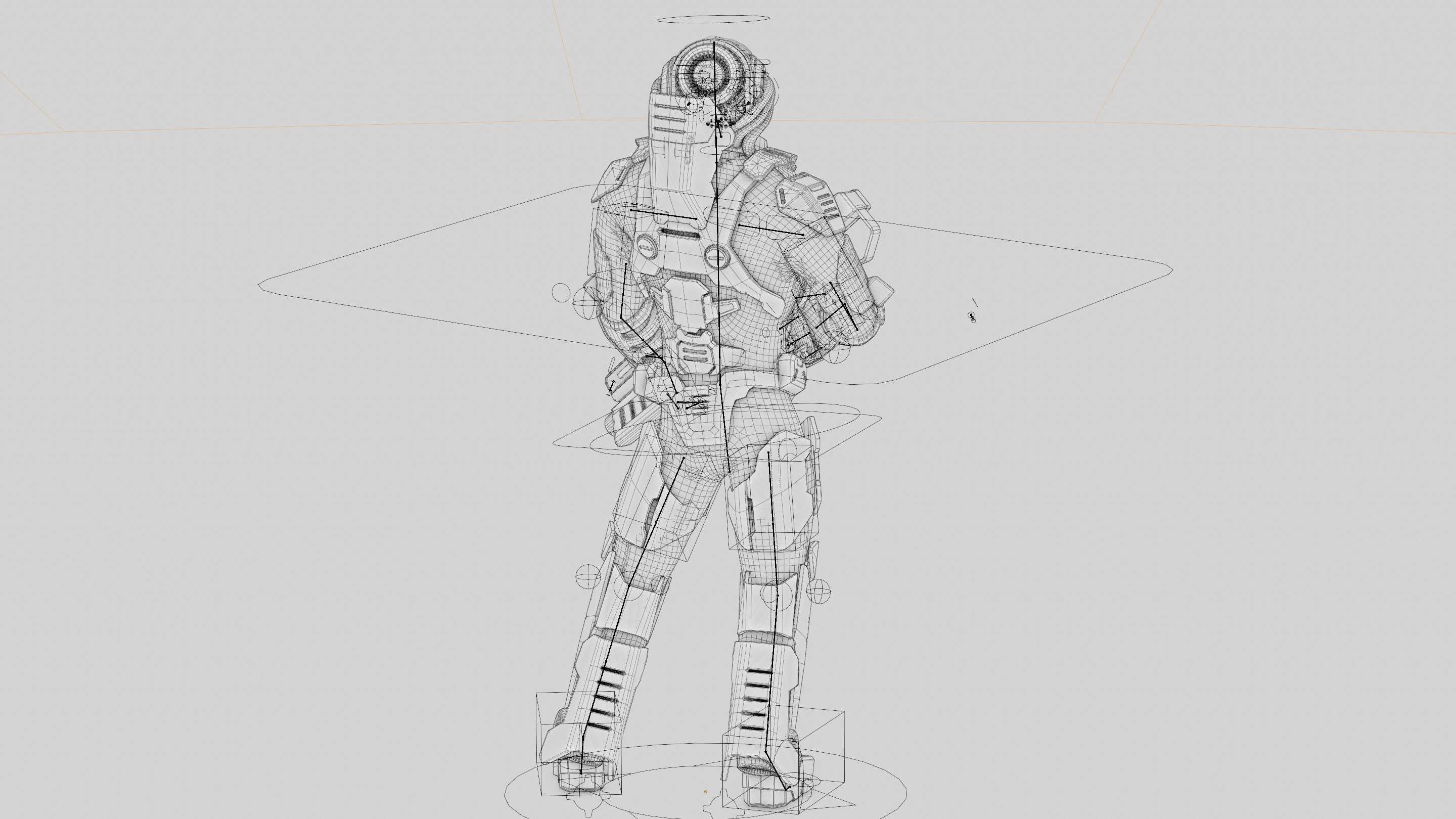 CYBORG SOLDIER RX-600 Rigged for Unreal Engine - Unity - MIXAMO 3D model_41