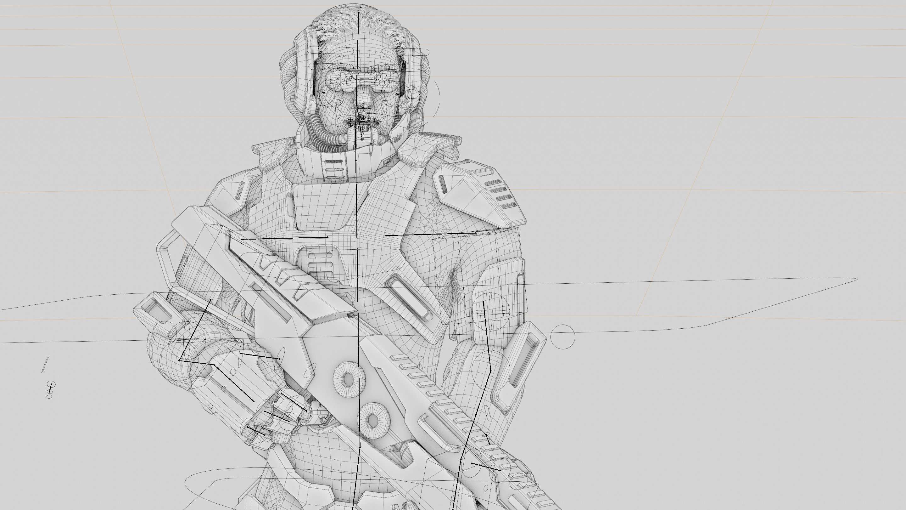 CYBORG SOLDIER RX-600 Rigged for Unreal Engine - Unity - MIXAMO 3D model_42