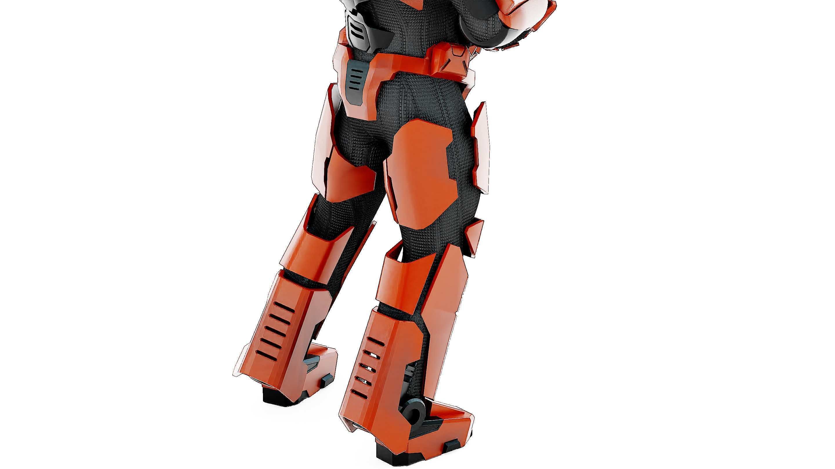 CYBORG SOLDIER RX-600 Rigged for Unreal Engine - Unity - MIXAMO 3D model_27