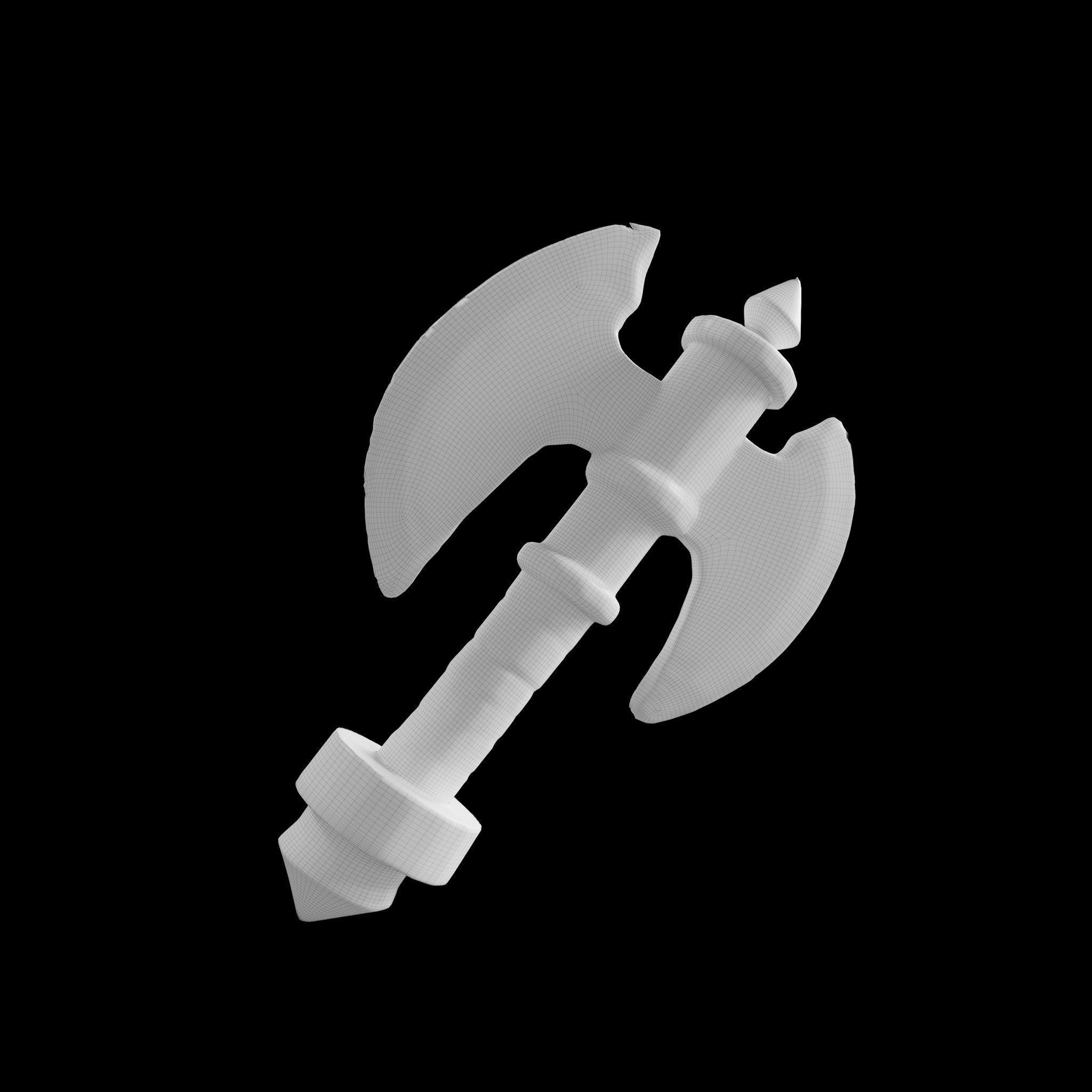 BattleAxe icon for game 3D model_3