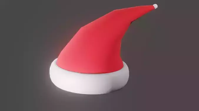 3D SANTA CAP MODEL