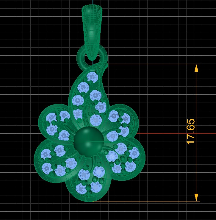 SIMPLE FLOWER STYLE PENDANT 3D PRINTABLE MODEL 3D print model_3