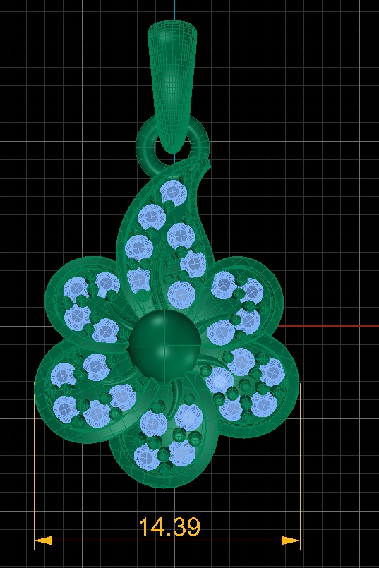 SIMPLE FLOWER STYLE PENDANT 3D PRINTABLE MODEL 3D print model_4