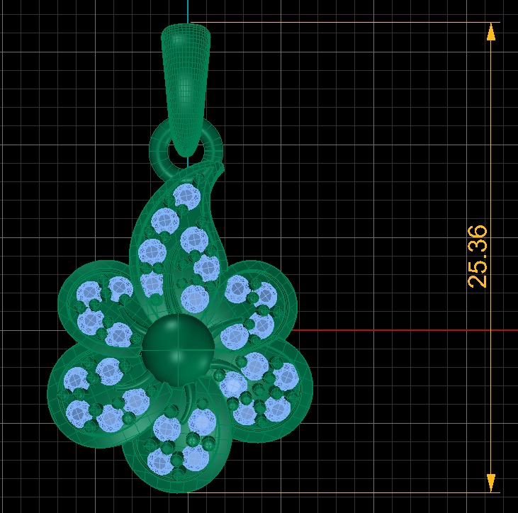 SIMPLE FLOWER STYLE PENDANT 3D PRINTABLE MODEL 3D print model_2