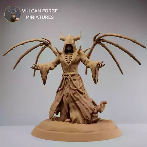Lich undead skeleton ghost - pre supported 3D print model