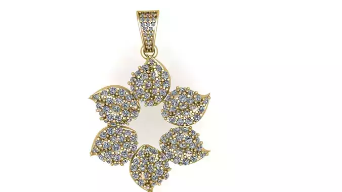 STAR BAGUETTE PENDANT 3D PRINTABLE MODEL