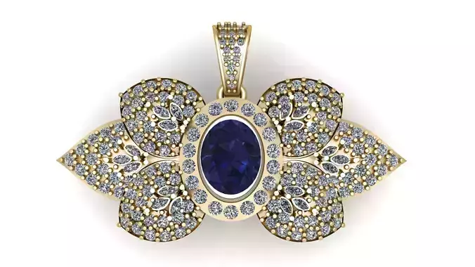 BUTTERFLY STYLE PRNDANT 3D PRINTABLE MODEL