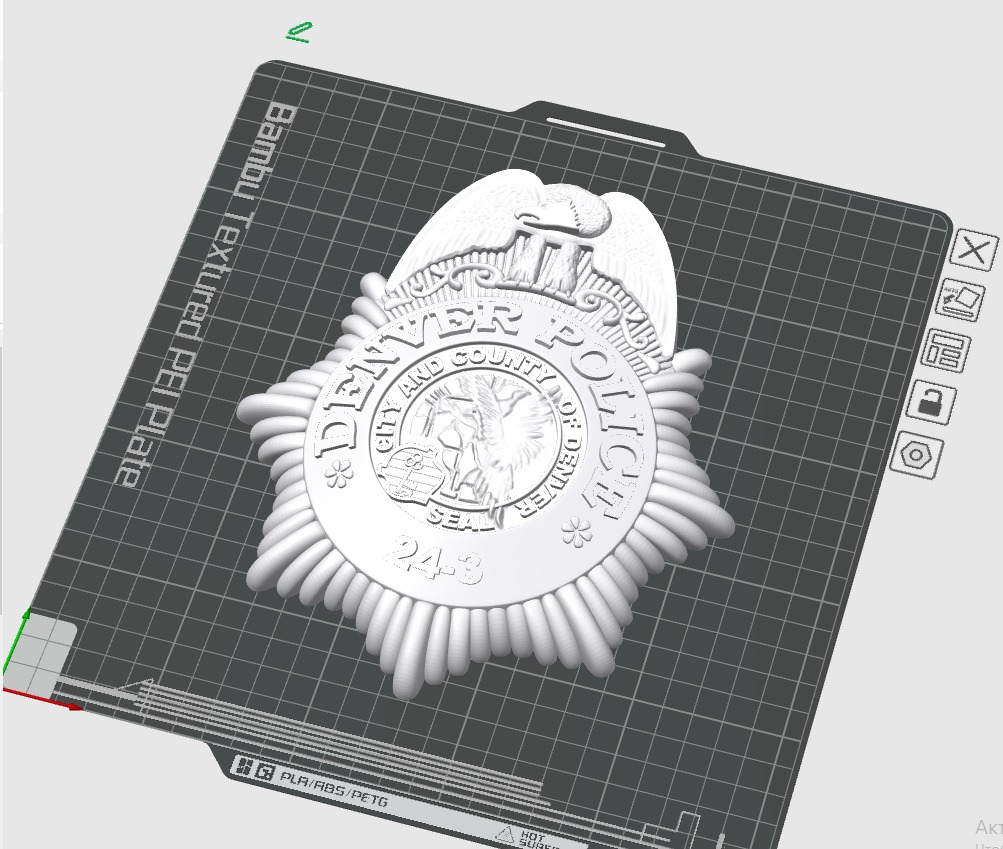 Denver Police Badge 3D print model_5