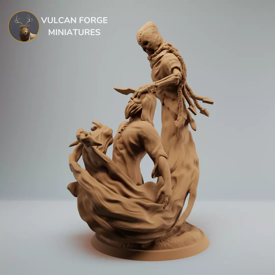 Executioner Geist undead skeleton wraith - pre supported 3D print model