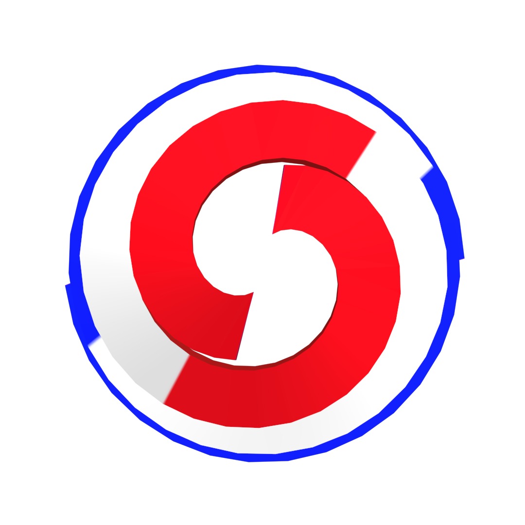 France Flag on double Helical Structure 3D model 3D model_8