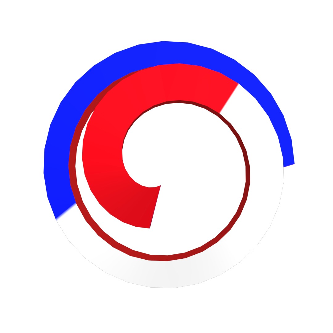 France Flag on double Helical Structure 3D model 3D model_29