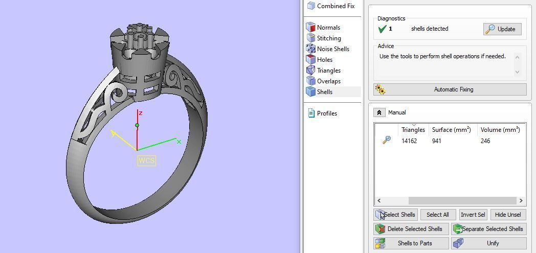 simple ring for daimonds 3D print model_22