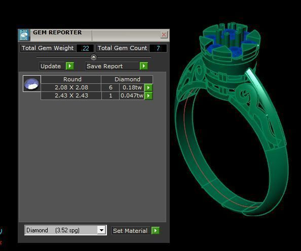 simple ring for daimonds 3D print model_19